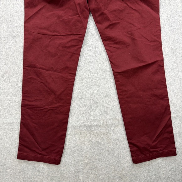 Cremieux Pants Mens 30x30 Red Khakis SoHo Comfort Stretch Slim Fit Chino NEW - Picture 7 of 12